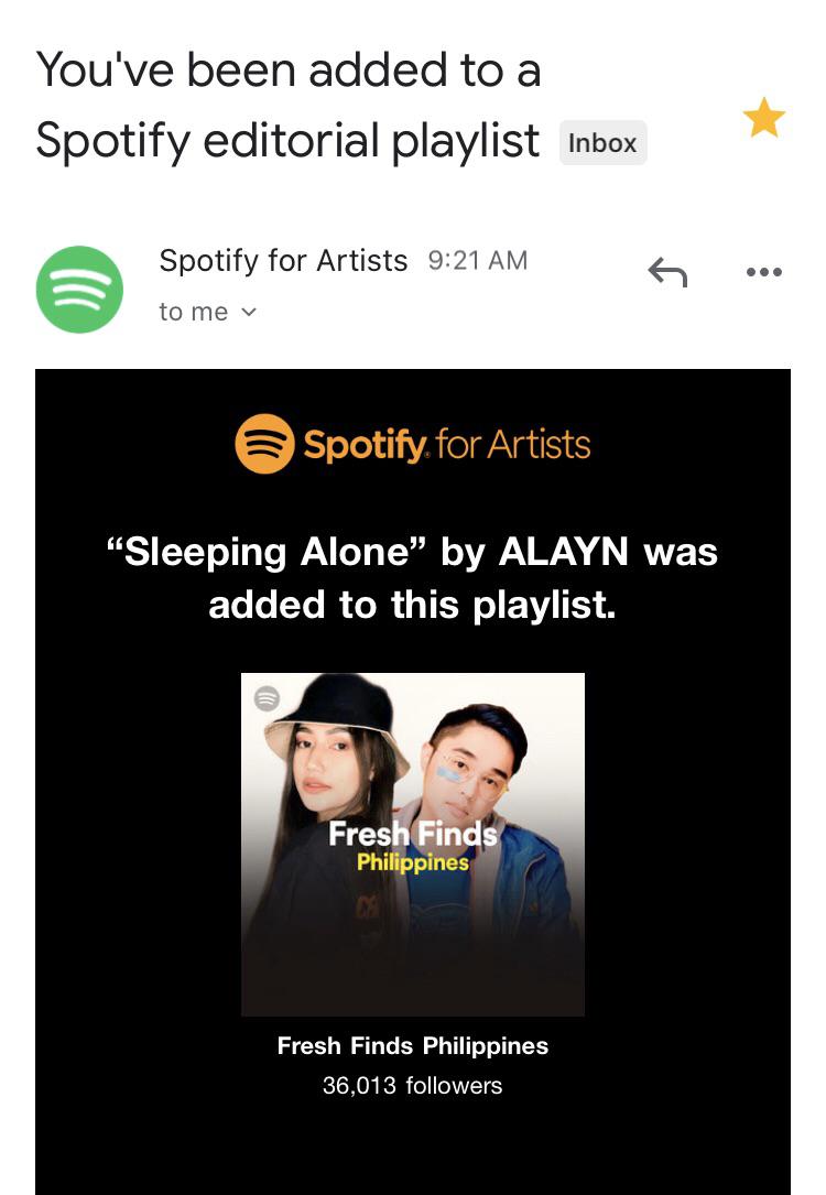 you've been added to this playlist